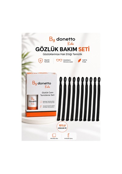 Sprey Set Ve 10'lu Siyah Çocuk Gözlük İpi Siyah - 900772683