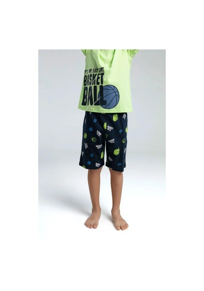 Rolypoly Erkek Çocuk Bermuda Takım - Lime Lime