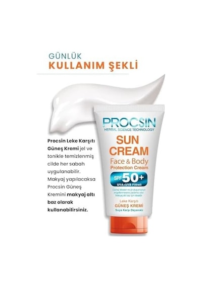 Procsın Güneş Kremi Face Spf 50+ 50 Ml Mini Boy 0