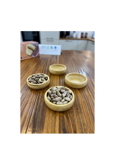Bambu Ahşap Sosluk Ve Çerezlik 10cm 4 Adet -611