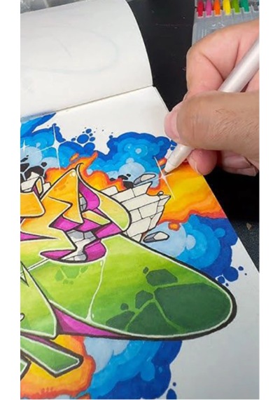 Dreamart Galery Çizim Defteri, Graffiti Çizim Defteri B4