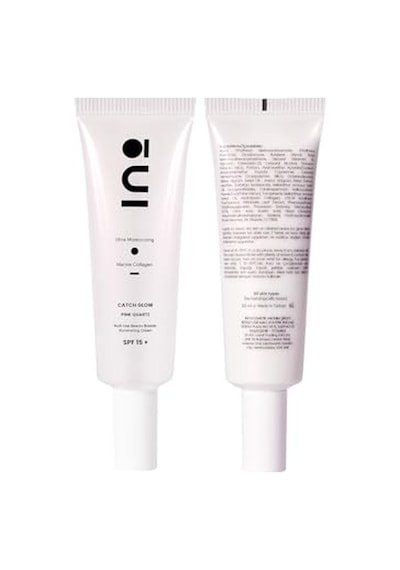 Pink Quartz Işıltılı Nemlendirici Makyaj Bazı Ve Yüz Kremi - 50ml Spf15 Saf Kolajen