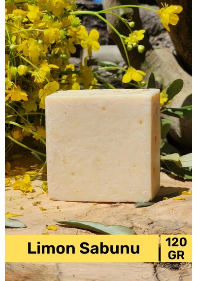 Sabun %100 Doğal Güzel Kokulu El Yüz Saç Cilt Vücut Orijinal Bitkisel Limon Sabunu 120g - 2 Adet Karışık