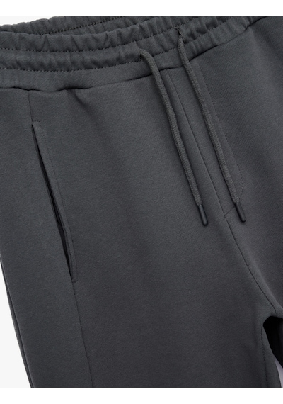 Koton Pamuklu Cep Detaylı Beli Bağcıklı Jogger Eşofman Altı Antrasit 6wam40020mk Antrasit Koton Pamuklu Cep Detaylı Beli Bağcıklı Jogger Eşofman Altı Antrasit 6wam40020mk Antrasit