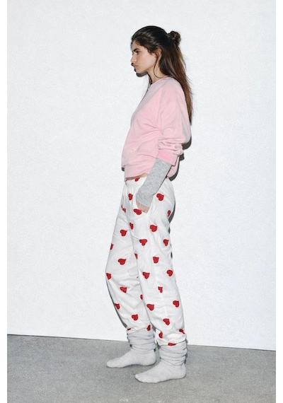 Erdenay Tekstil İpeksi Dokulu Süet Pijama Altı Ekru Üzeri Kırmızı Kalpli Ekru Üzeri Kırmızı Kalp Erdenay Tekstil İpeksi Dokulu Süet Pijama Altı Ekru Üzeri Kırmızı Kalpli Ekru Üzeri Kırmızı Kalp