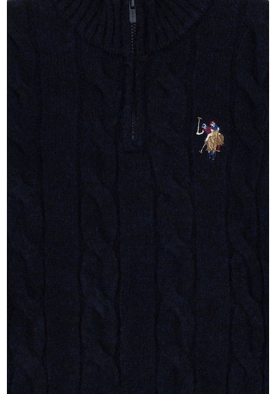 U.S. Polo Assn. Erkek Çocuk Yarım Fermuarlı Lacivert Kazak 50297422-VR033 U.S. Polo Assn. Erkek Çocuk Yarım Fermuarlı Lacivert Kazak 50297422-VR033