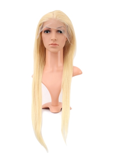 Gerçek Front Lace Düz Platin Tül Peruk / 75/80cm - Fglt-758728 Karışık - Çok Renkli