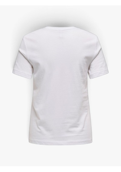 Only Onlemma Lıfe Reg S/s Lady Top Jrs Kadın Bright White T-shirt - 15329752