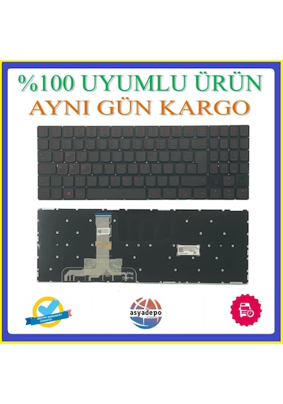 Asya.Depo Lenovo Uyumlu 80Wk01Altx Klavye Tuş Takımı Siyah Tr