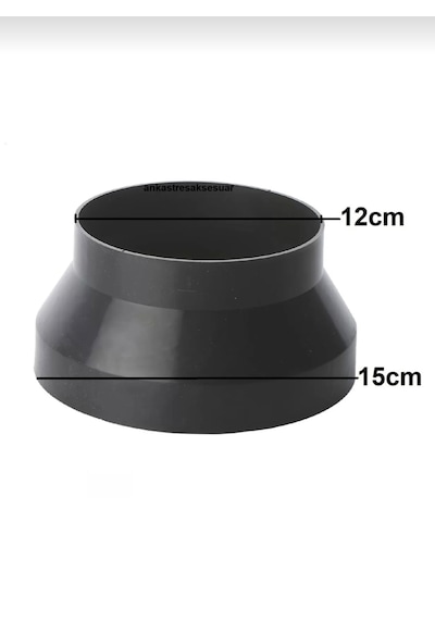 Silverline Esty Luno Davlumbaz Baca Boru Bağlantı Plastiği Adaptörü 15/12cm  Yt202.1000.05