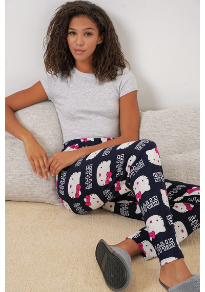 Bigdart 4323 Desenli Pijama Altı - A. Lacivert