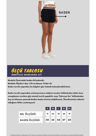 Metalic Kadın Yırtmaçlı Penye Kumaş Regular Fit Siyah-Gri Kısa Mini Günlük Şort