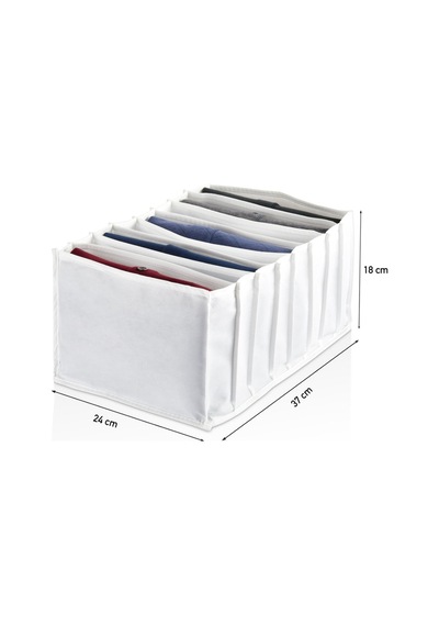 Serstil Organizer 3.boy 8 Gözlü 27x35x17 Cm Beyaz