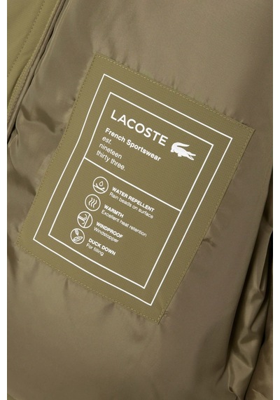 Lacoste Relaxed Fit Down Fill Mens Jacket Gizlenebilir Kapüşonlu Rahat Kesim Suya Dayanıklı Erkek Kaz Tüyü Mont Haki Haki Lacoste Relaxed Fit Down Fill Mens Jacket Gizlenebilir Kapüşonlu Rahat Kesim Suya Dayanıklı Erkek Kaz Tüyü Mont Haki Haki