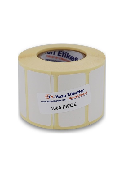 Eko Termal Etiket 50mm X 25mm Ruloda 1000 Adet 40mm Kuka Çapında Direk Termal Transfer Etiketi Diğer