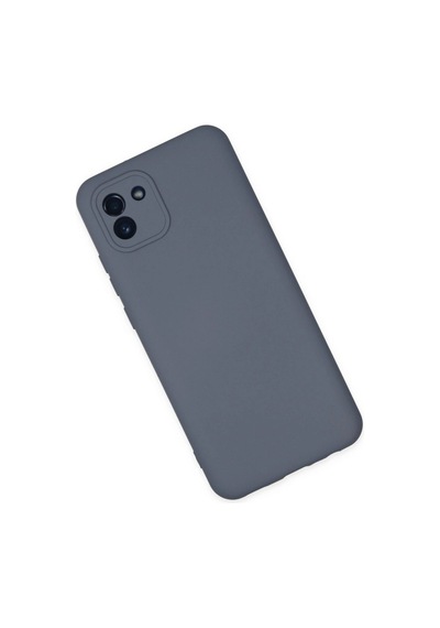 Samsung Galaxy A03 Kılıf Nano İçi Kadife Silikon - Gri