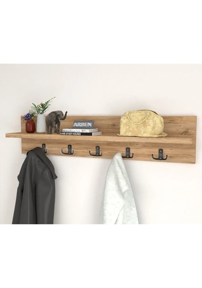 Kapı Arkası & Hol Askılık - Modern Ahşap Koridor, Mutfak, Banyo Askı Ünitesi