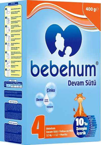 Bebehum 4 Devam Sütü 400 Gr 12+ Ay Bebehum 4 Devam Sütü 400 Gr 12+ Ay