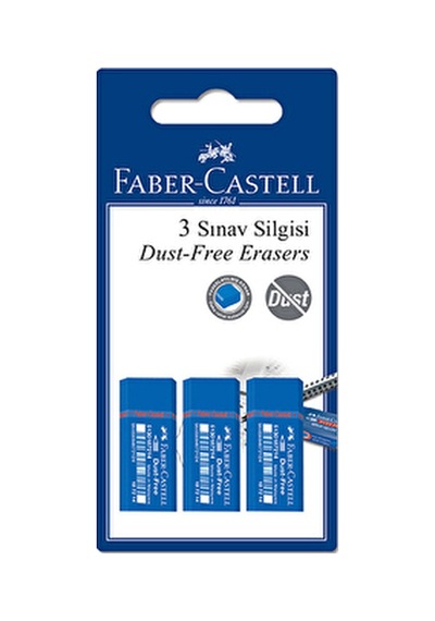 Faber Castell 3'lü Sınav Silgisi