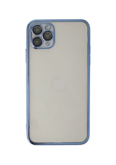 Apple Uyumlu   iPhone 11 Pro Kılıf Razer Lensli Silikon - Açık Mavi