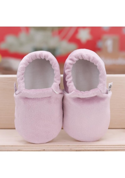 Kadife Bebek Patiği, Kaydırmaz Taban, Kreş Ayakkabısı Patik 001