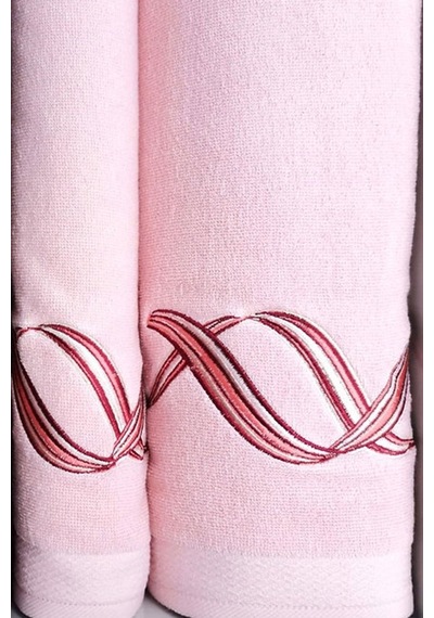 Pink Wave Best Set Hamam Takımı Bordo-pembe