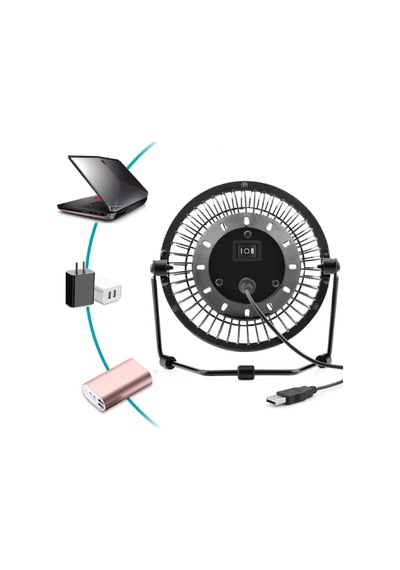 Metal Büyük Boy Usb Pc Masaüstü Araç Pervane Vantilatör