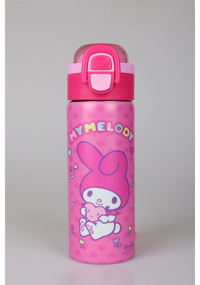 X Dekomus Lisanslı My Melody Sweet Berry Collection 600 Ml Çift Fonksiyon Kapaklı Çelik Matara Altın