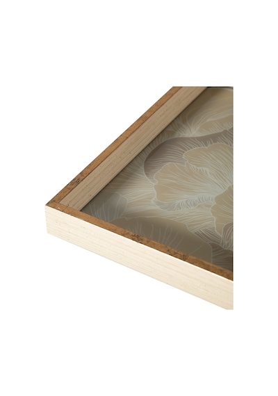 Mudo Home Shıne Dekoratif Tepsi 31x42 Cm Krem