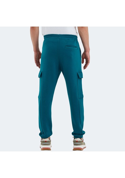 Slazenger VALORA Erkek Cepli Dar Paça Petrol Eşofman Altı