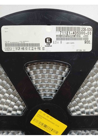 Hhxb630ara220mf80gncc 22mf 63v 6.3x8 Smd Kondansatör 40 Adet