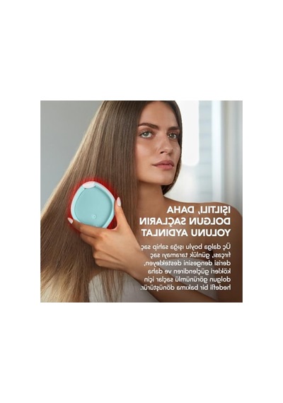 3'ü 1 Arada Led Saç Fırçası - Kırmızı, Mavi Ve Yeşil Işık Modları