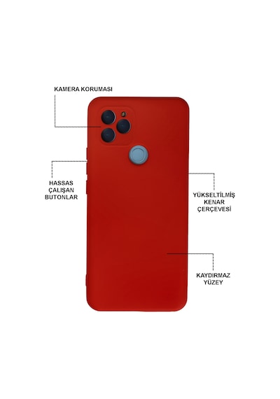 General Mobile GM22 Kılıf Kamera Korumalı Içi Kadife Lansman Silikon Kapak