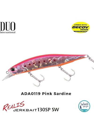 Duo Realis Jerkbait 130Sp Sw Ada0119 Pink Sardine