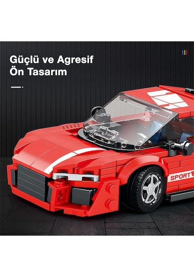 Reobrix Creator 681 Audi R8 Spor Araba Yaratıcı Yapı Blok Seti Building Blocks - 413 Parça