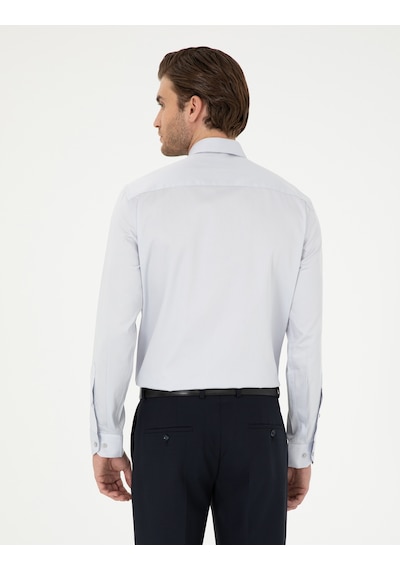 Pierre Cardin Erkek Gri Gömlek Basic 50292520-vr024