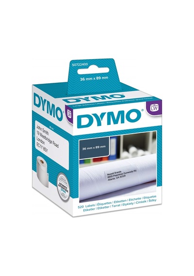 Dymo Label Writer Etiket Adres 520 Li 89x36 Mm 99012 S0722400 Diğer