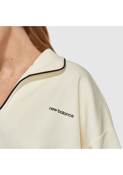 New Balance Nb Lifestyle Kadın Sweatshirt Wnc3402-sst Beyaz