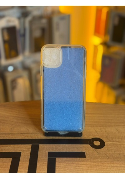 Apple Apple iPhone 11 Pro Max Uyumlu Parıltılı Desenli Renkli Şeffaf Silikon Kılıf