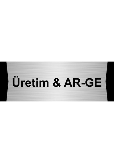 Üretim & Ar-ge 10x20cm Gümüş Renk Metal Yönlendirme Levhası