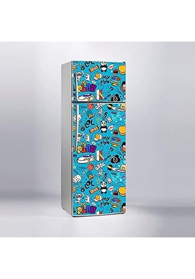Buzdolabı Sticker Kaplama Dolap Kaplama Etiketi Lol Play Diğer