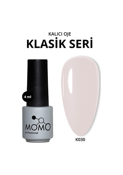 Momo Professional Kalıcı Oje K030 Beyaz Vizon 4 Ml