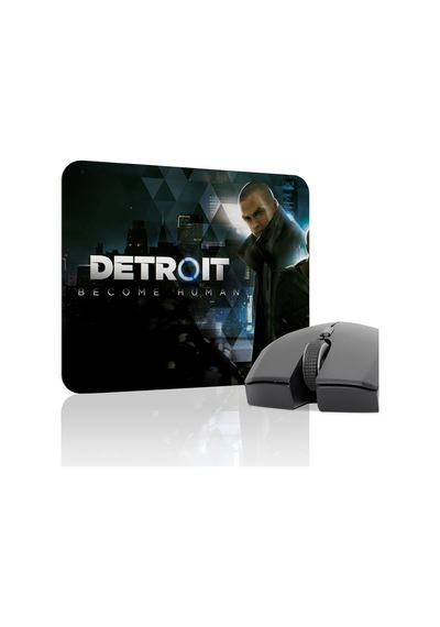 Detroit Become Human Kaymaz Dikişli Kauçuk Oyuncu Mousepad V1 - 22x18 Gaming Mouse Pad Fare Altlığı