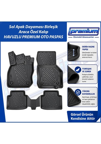 Vw Passat B9 Paspas Araca Özel Variant Stw 2025 Sonrası Derin Havuzlu Premium Oto Paspas