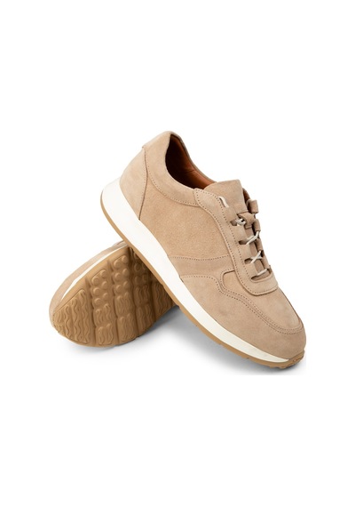 Deery Erkek Hakiki Süet Bej Sneaker Ayakkabı - E8210mbeje01 Bej