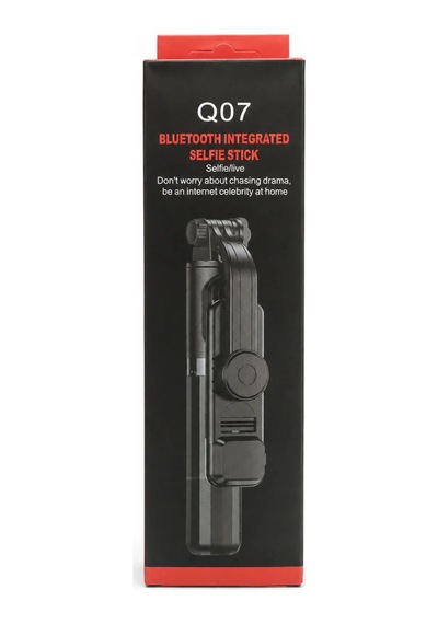 Dvip Q07 Bluetooth Kumandalı Tripod Selfie Çubuğu Siyah Stn