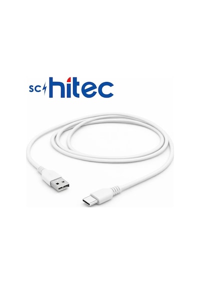 Schitec 45w Usba To Type-c Data Ve Hızlı Şarj Kablosu 1m Beyaz
