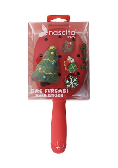 Nascita Twistlo Christmas Saç Fırçası Kırmızı - 76