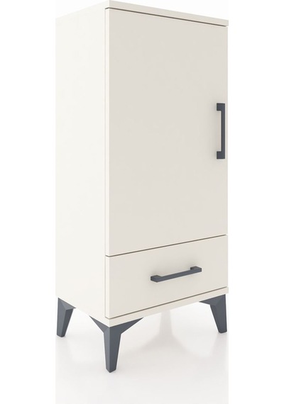 Arges Komodin 3 Raflı Tek Çekmeceli Tek Kapaklı 44x30x96 Ayta... Aytaşı