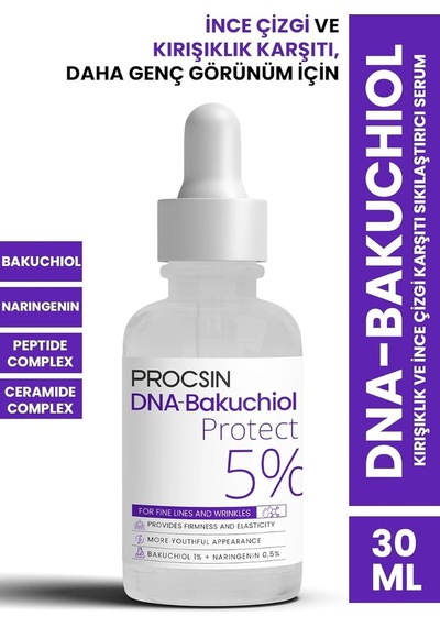 Procsın Dna-bakuchiol Kırışıklık Ve İnce Çizgi Karşıtı Sıkılaştırıcı Serum 30 Ml Sku: Smg8690010458124